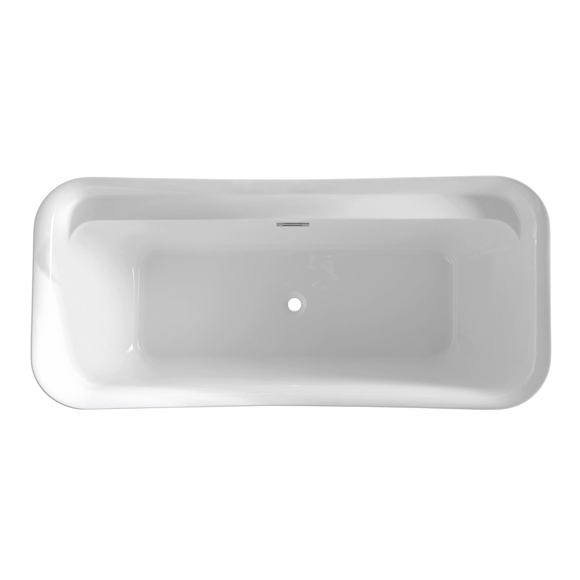 Modern Freestanding Acrylic Bathtub - Up