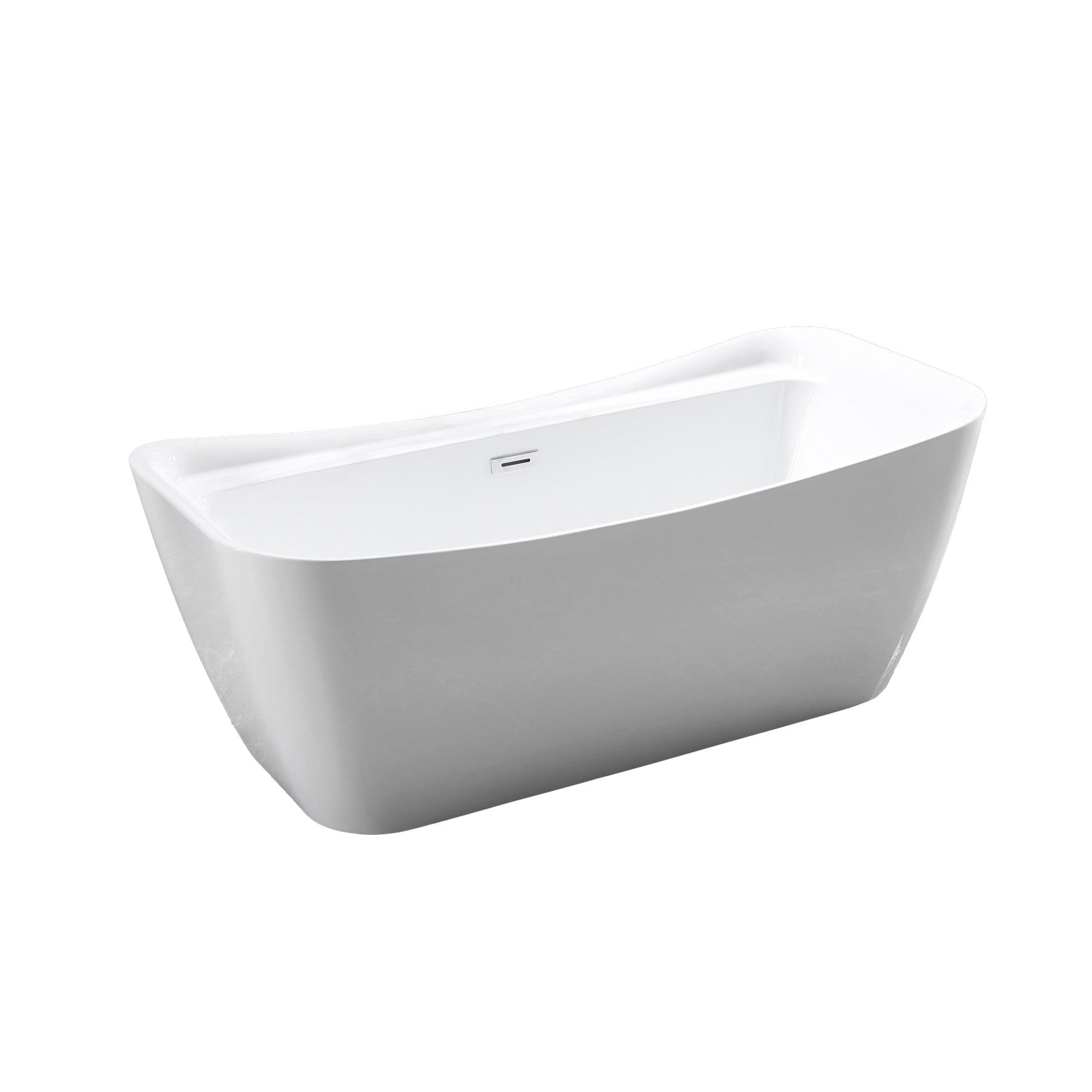 Modern Freestanding Acrylic Bathtub - 1