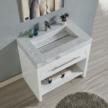 Load image into Gallery viewer, Silkroad Exclusive  36-inch Modern Single Sink Bathroom Vanity Cabinet - White