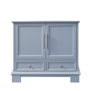 36-inch Carrara White Marble Bathroom Vanity - Grey C05036GC_T0236WSC