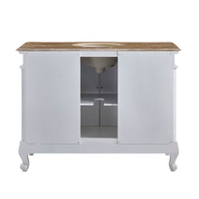 Load image into Gallery viewer, 48-inch Travertine Top Single Sink Bathroom Vanity - HYP-0152-T-UIC-48 back