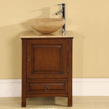 Load image into Gallery viewer, Silkroad Exclusive  22-inch Travertine Top Single Sink Bathroom Vanity - HYP-0158-T-22