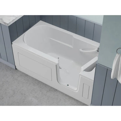 Right Drain Walk-In Soaking Tub 30" x 60" – Step-In Design with Low Entry Threshold