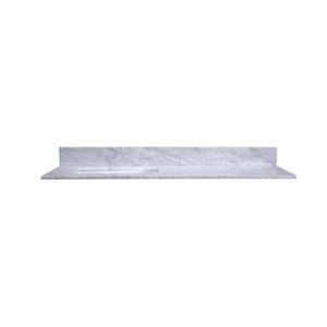 48-Inch Carrara Marble Vanity with Left Sink - Modern Undermount - T48L04