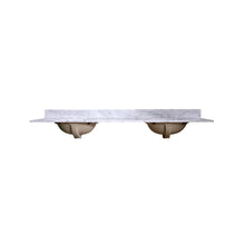 Load image into Gallery viewer, 72&quot; Double Sink Marble Vanity - Undermount Sinks &amp; Backsplash T72D06