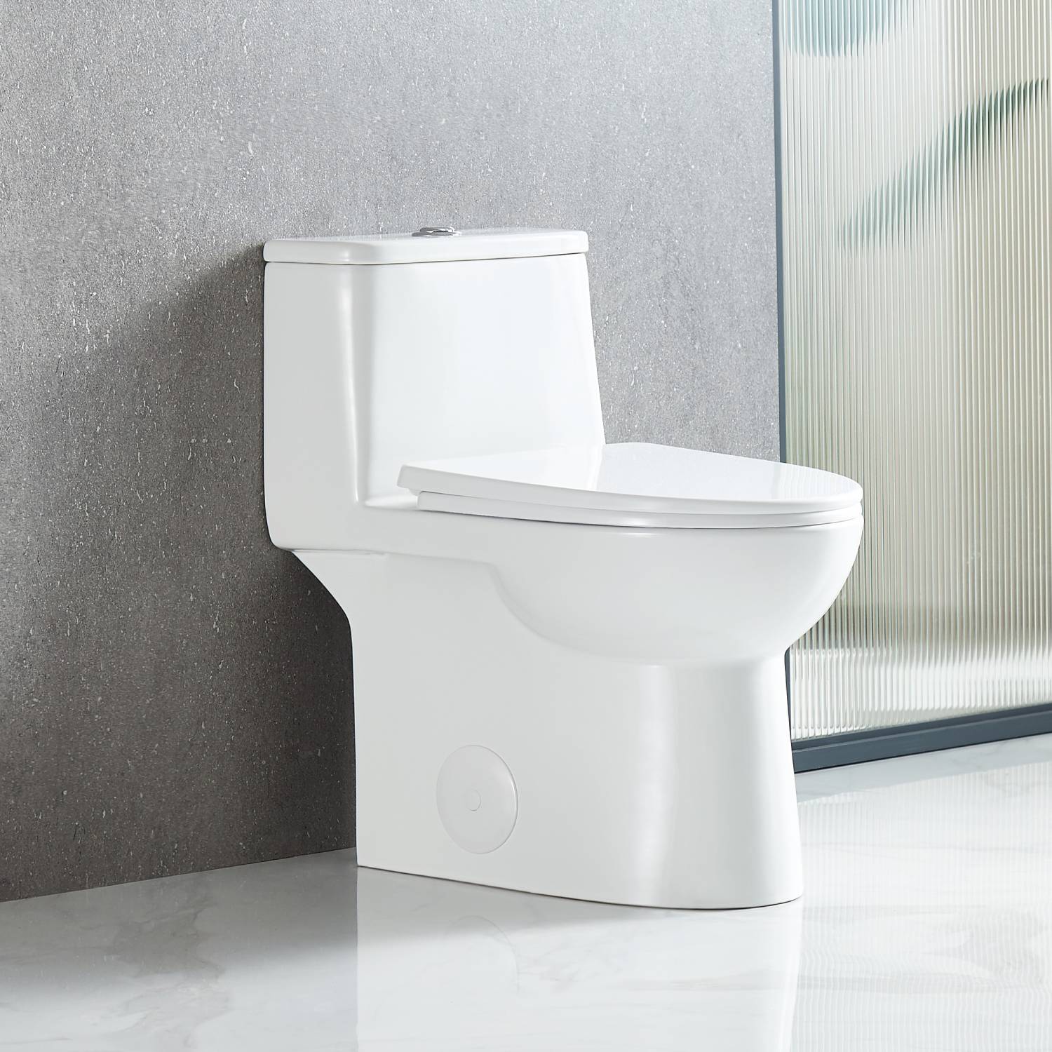 Blossom T9 03 Sleek One-Piece Toilet with Dual-Mode Flushing, side