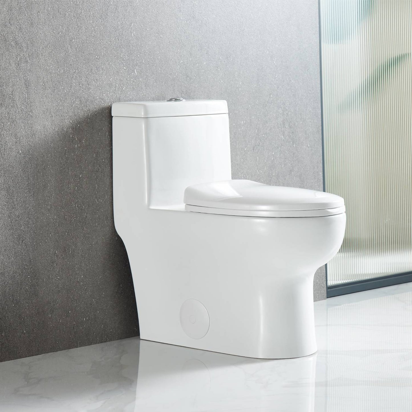 One-Piece Toilet – Dual Flush, Self-Cleaning, and Easy Installation - T9 01, side