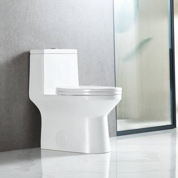 Blossom ADA-Compliant One-Piece Toilet T9 04, side closed