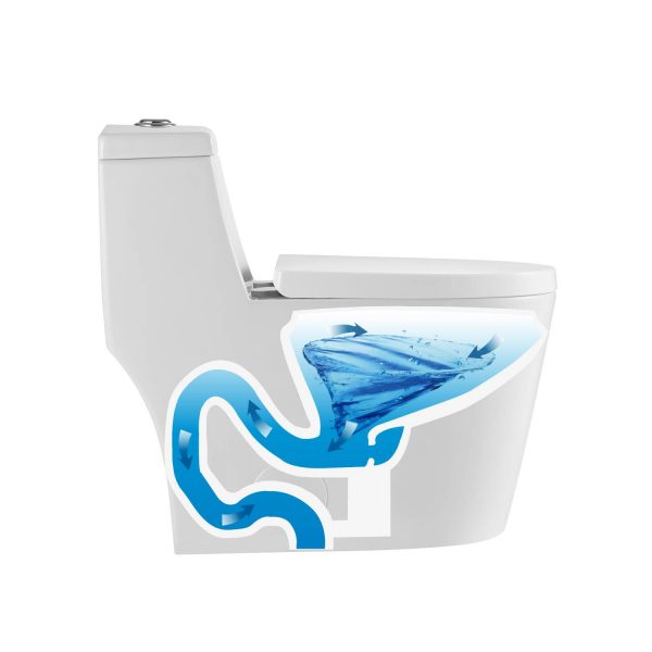 Blossom T9 05 One-Piece Toilet with Dual Cyclone Flush, side