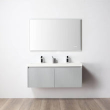 Load image into Gallery viewer, Blossom Positano 48&quot; Floating Double Sink Bathroom Vanity, Gray