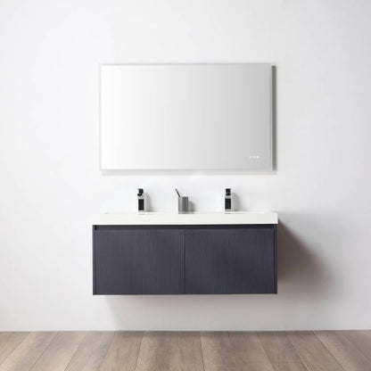 Blossom Positano 48" Floating Double Sink Bathroom Vanity, Blue