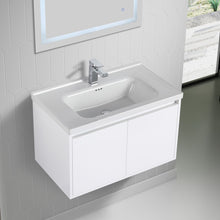 Load image into Gallery viewer, Blossom Bern 32″ Vanity with Ceramic Basin - Eco-Friendly Minimalism in Glossy White, side up