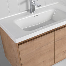 Load image into Gallery viewer, Blossom Bern 32″ Vanity with Ceramic Basin - Eco-Friendly Minimalism in Classic Oak, side