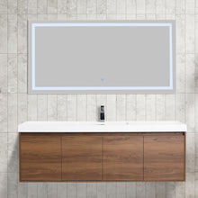 Load image into Gallery viewer, Bern 60″ Single Vanity - Spacious Minimalist Design in  Brown Walnut, front