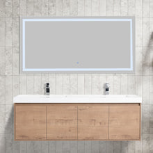 Load image into Gallery viewer, Bern 60″ Double Vanity - Spacious Minimalist Design in Classic Oak , front