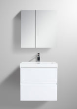 Load image into Gallery viewer, 
Blossom Assisi 24&quot; White Vanity - Eco-Friendly Minimalism with Soft-Closing Drawers, Acrylic Basin, Front