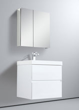 Load image into Gallery viewer, Blossom Assisi 24&quot; White Vanity - Eco-Friendly Minimalism with Soft-Closing Drawers, Acrylic Basin, Side