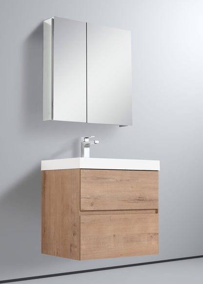  Blossom Assisi 24" Classic Oak Vanity - Eco-Friendly Minimalism with Soft-Closing Drawers, Acrylic Basin,  side2