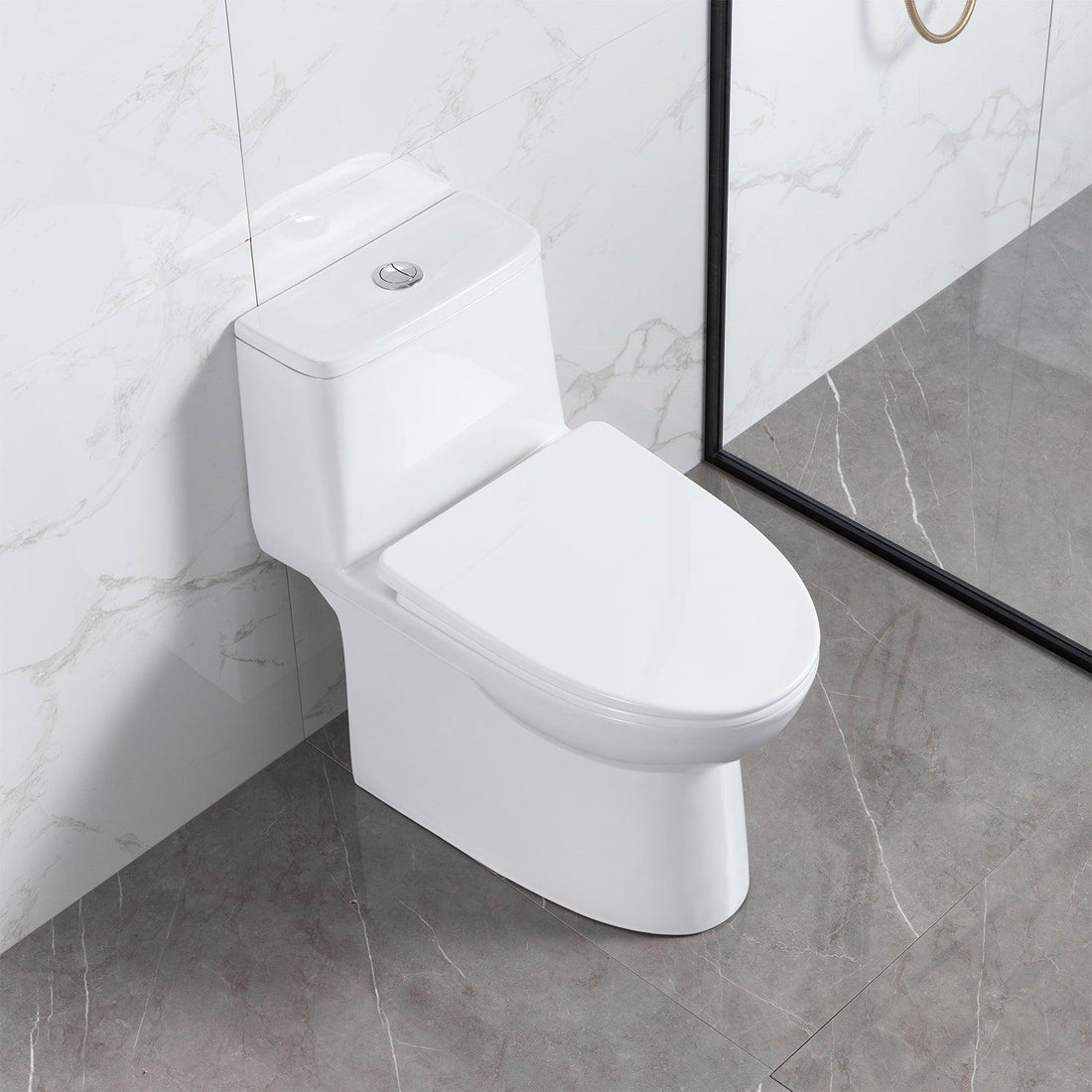 Blossom T9 03 Sleek One-Piece Toilet with Dual-Mode Flushing, side