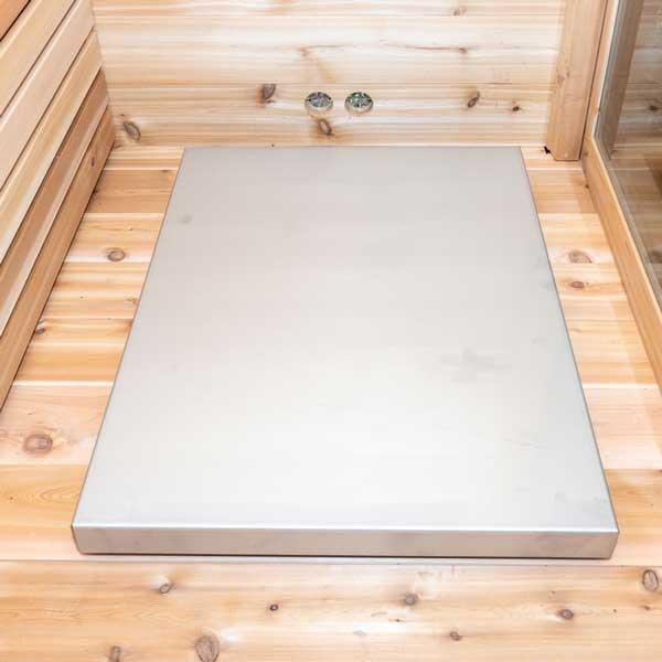 Dundalk LeisureCraft Serenity MP Barrel Sauna - Adjustable base