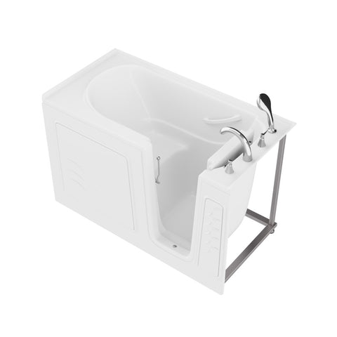 30 in. x 60 in. Right Drain Quick Fill Walk-In Soaking Tub in White