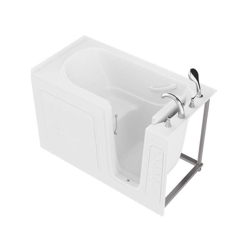 30 in. x 60 in. Right Drain Quick Fill Walk-In Soaking Tub in White — primary view