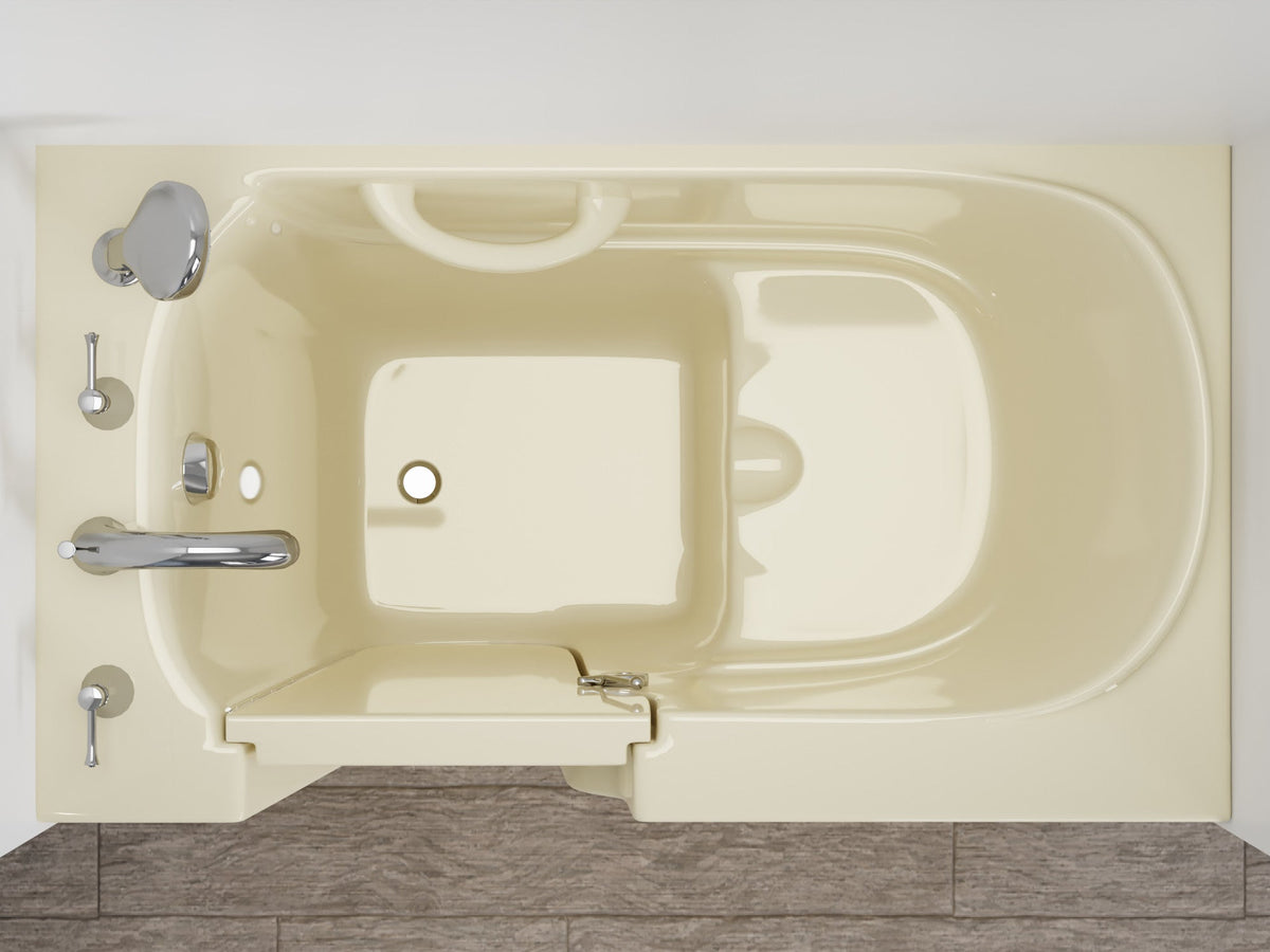 26 in. x 46 in. Left Drain Quick Fill Walk-In Soaking Tub in Biscuit — view 6
