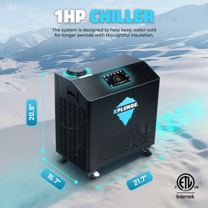  1 HP Chiller and Heater in Gray, sizes