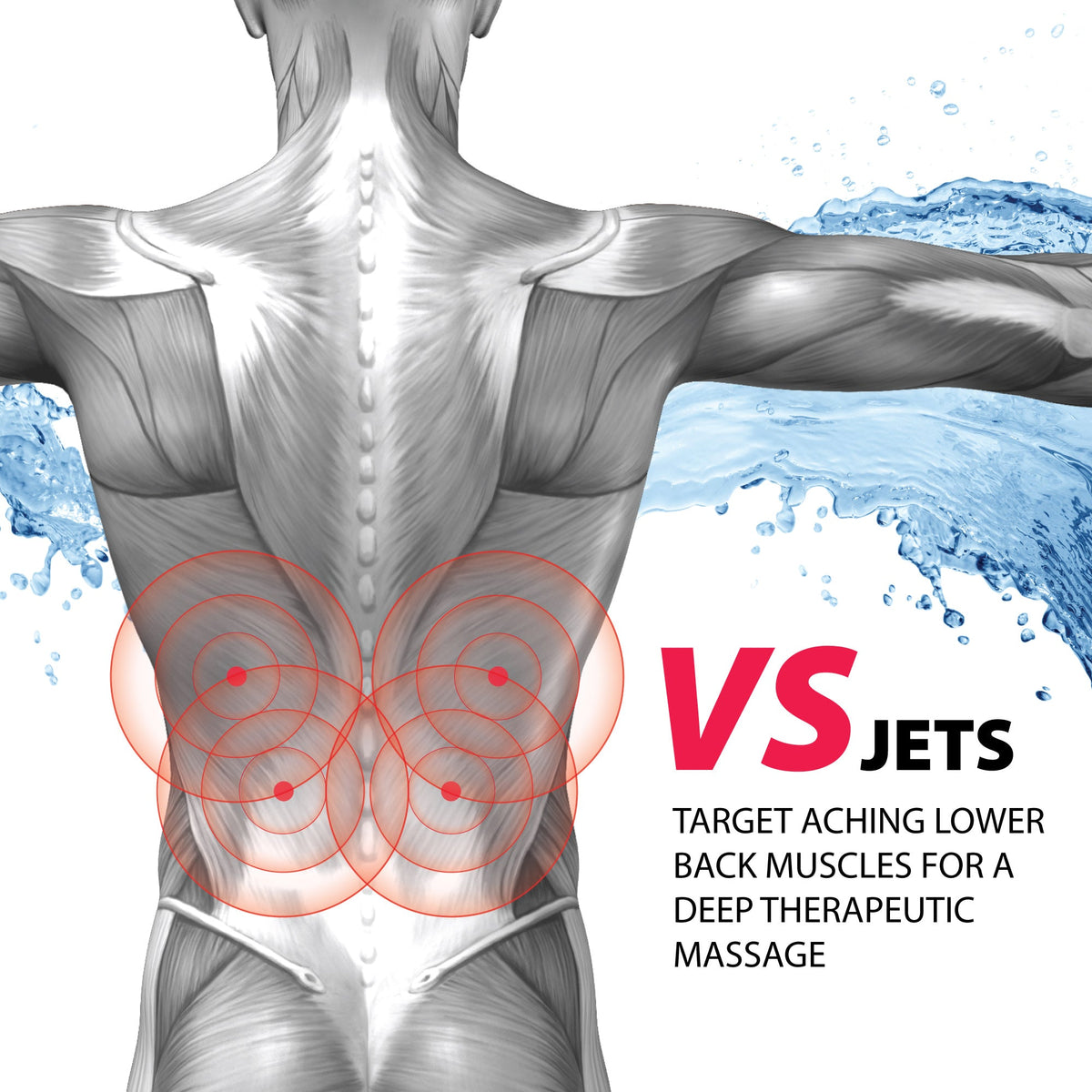 AZ3053LBH walk-in tub - VS therapeutic jets feature