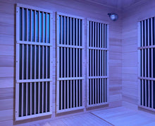 Load image into Gallery viewer, SteamSpa 5-Person Hemlock Wooden Indoor Infrared Sauna SC-SS0010-0S, inside 
