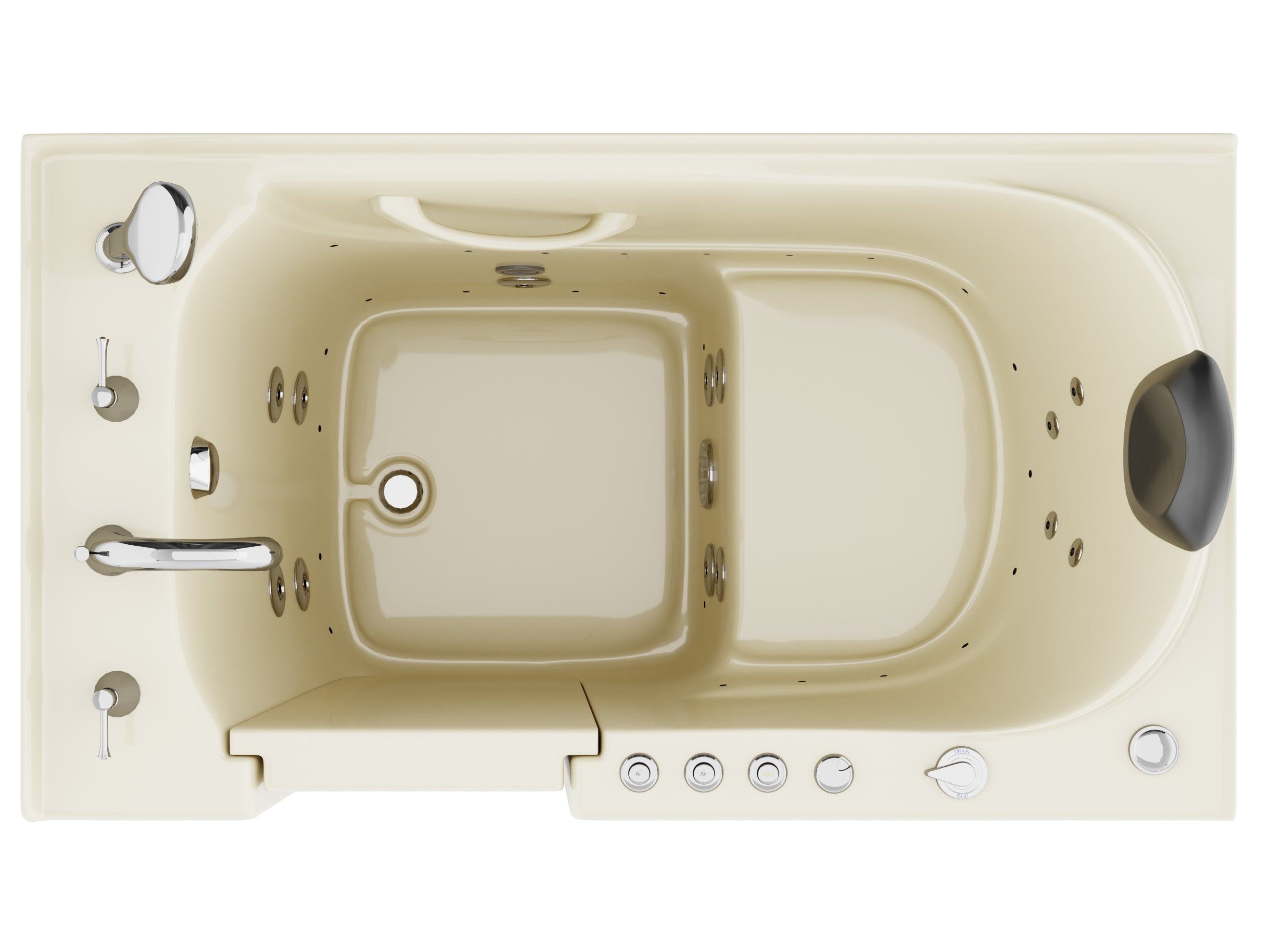 AZ3053LBD walk-in tub - top view