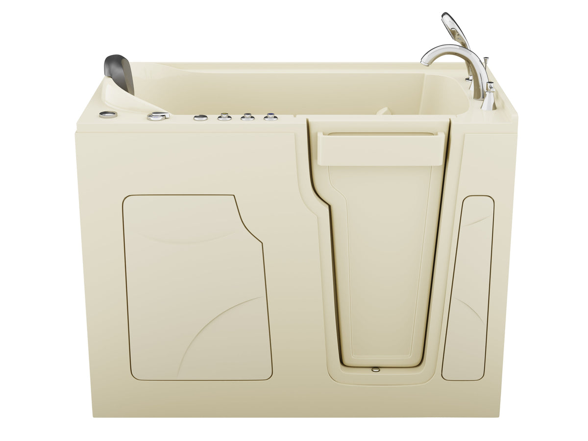 AZ2853RBD-CP walk-in tub - closed-door angled view