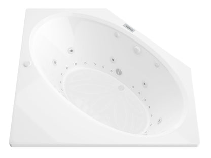 Atlantis Whirlpools Venus 60 x 60 Corner Whirlpool Jetted Bathtub