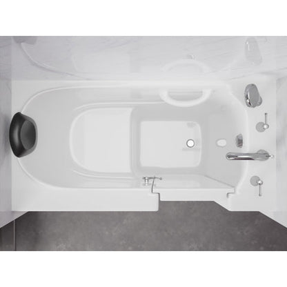 53 - 60 in. x 26 in. Right Drain Soaking Walk-in Tub in White