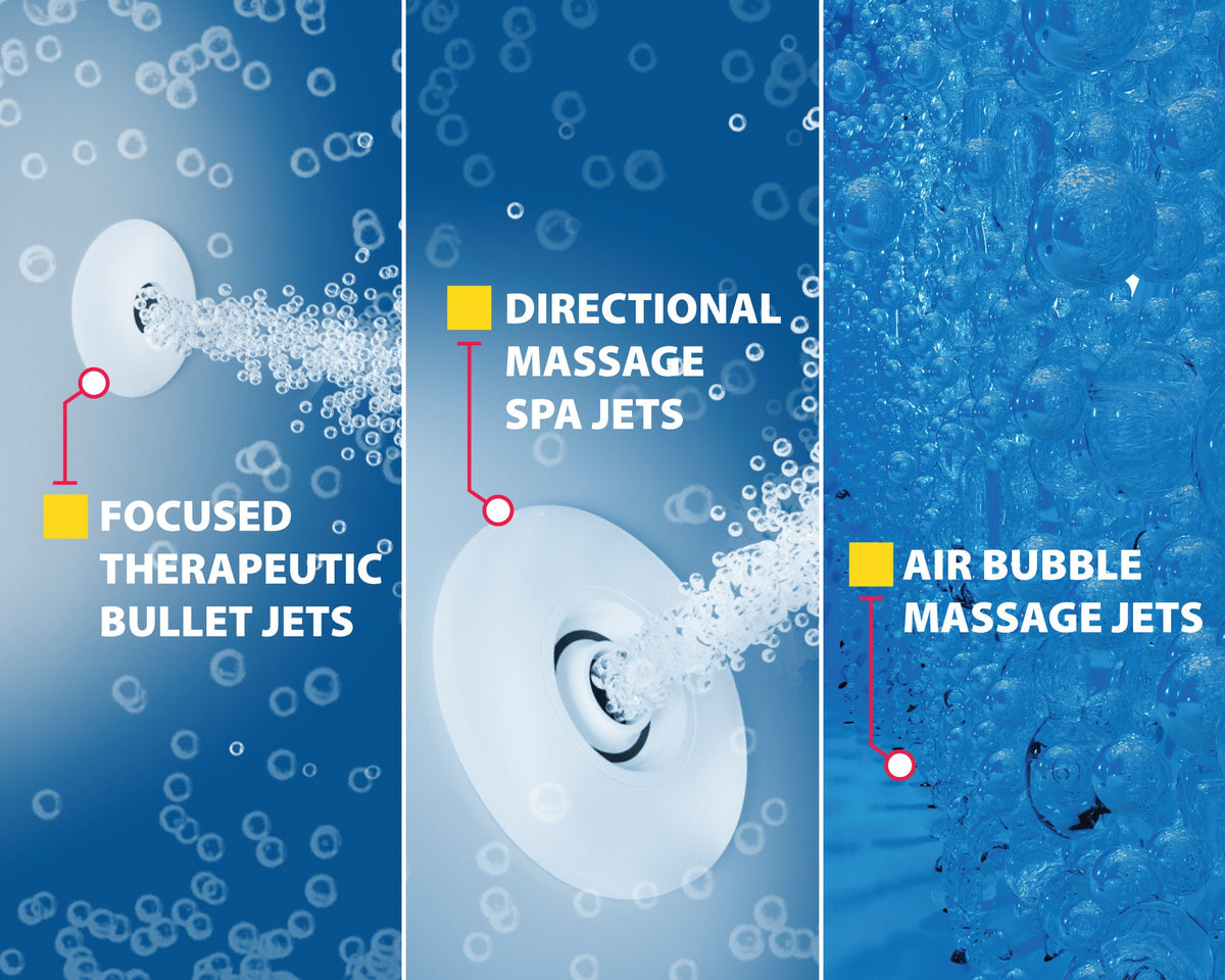AZ3053LBD walk-in tub - whirlpool and air massage jets feature