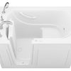 Value Series 30 in. x 53 in. Left Drain Quick Fill Walk-in Whirlpool Tub in White