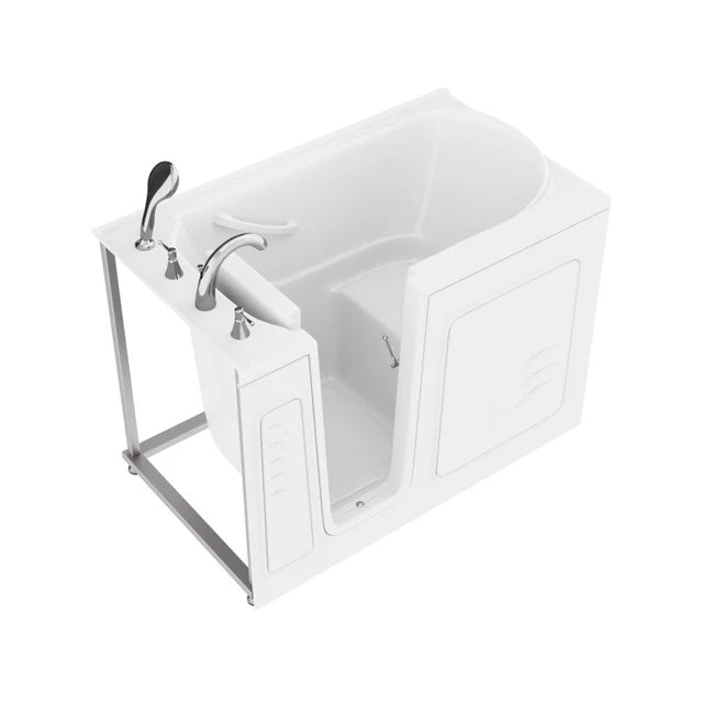 Value Series 30" × 53" Walk-In Soaking Tub with Quick Fill Faucet in White