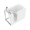 30 in. x 53 in. Left Drain Quick Fill Walk-In Soaking Tub in White