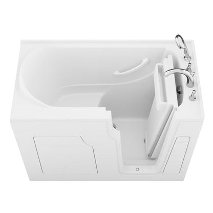 Coupe Premier 53 - 60 in x 28 in. Right Drain Soaking Walk-in Tub in White