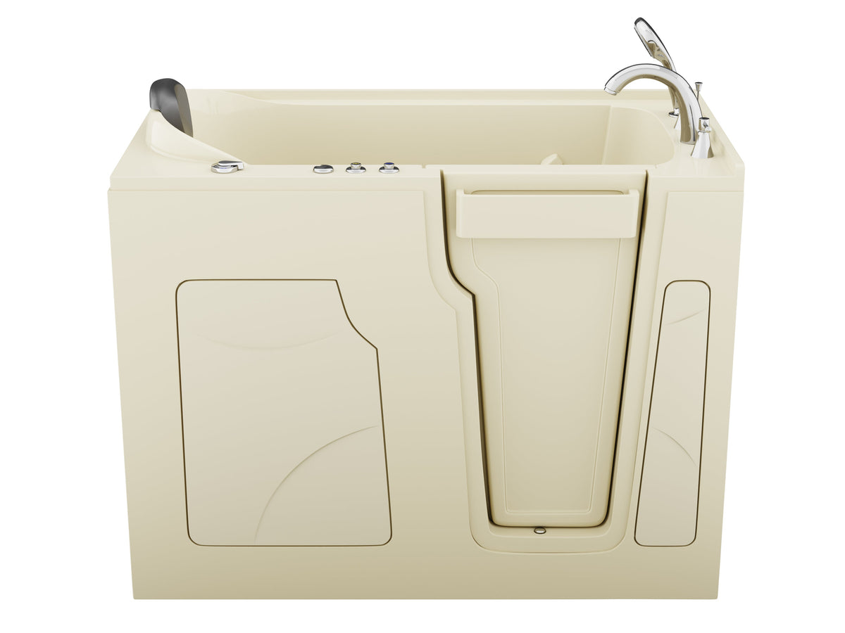 AZ2853RBH-CP walk-in tub - closed-door angled view