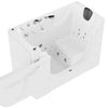 30 in. x 60 in. Left Drain Wheelchair Access Walk-In Whirlpool and Air Tub with Powered Fast Drain in White