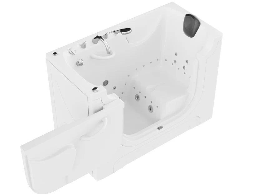 Value Series 30" × 60" Walk-In Whirlpool and Air Tub with Quick Fill Faucet and Fast Drain in White