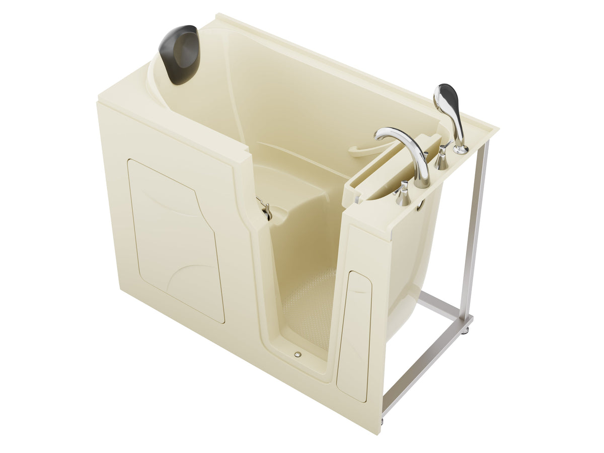 AZ2853RBS-CP walk-in tub - rear angled view