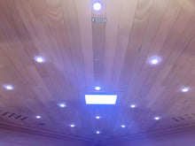 Load image into Gallery viewer, SteamSpa 5-Person Hemlock Wooden Indoor Infrared Sauna SC-SS0010-0S, ceiling lights