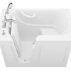 Value Series 26 in. x 46 in. Left Drain Quick Fill Walk-in Saoking Tub in White