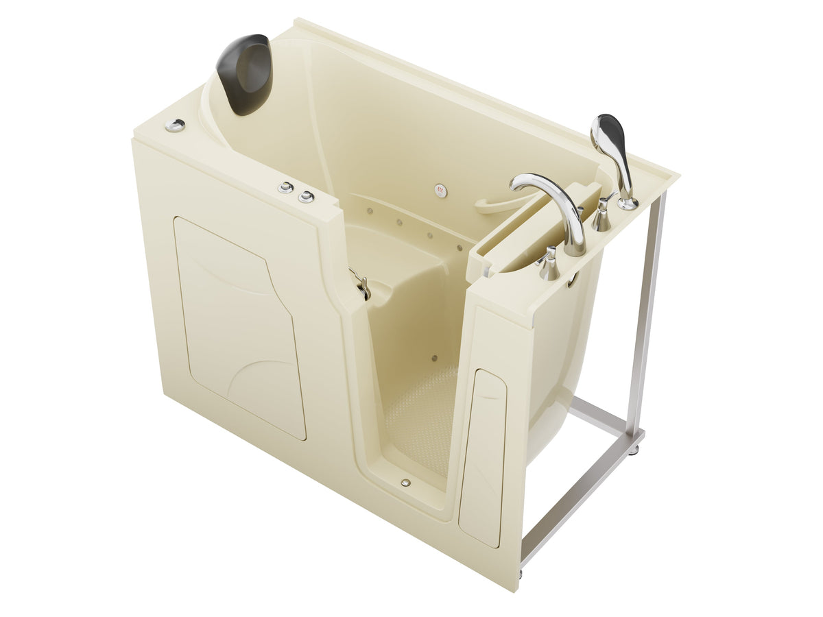 AZ2853RBA-CP walk-in tub - rear angled view