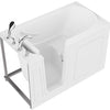 32 in. x 60 in. Left Drain Quick Fill Walk-In Soaking Tub in White