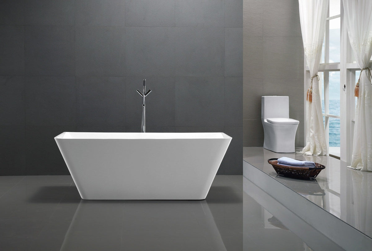FT-AZ099 freestanding bathtub - bathroom installation view