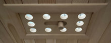 Load image into Gallery viewer, Inside SteamSpa 2-Person Hemlock Wooden Indoor Infrared Sauna SC-SS0008-2P ceiling open