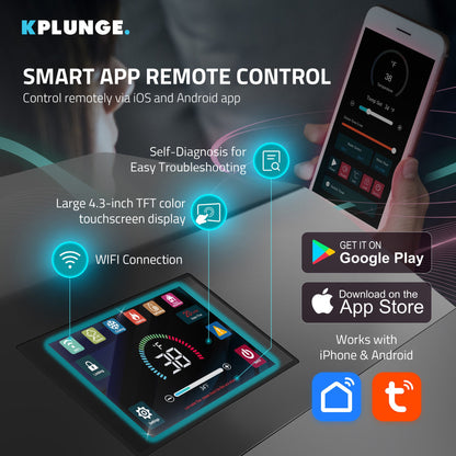 Gale ¾ HP Cold Plunge Chiller and Heater in Black with 38°F–104°F Cooling & Heating, WiFi App Control, and Filter